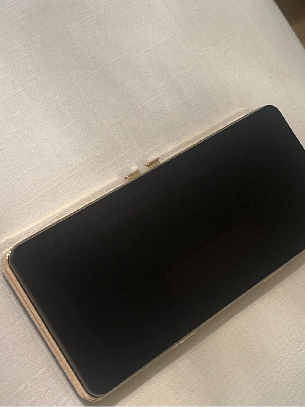 Zara Black and Gold Clutch